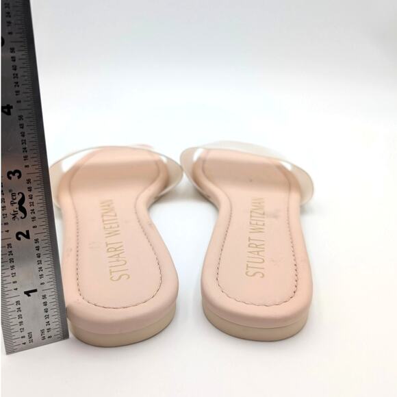 Stuart Weitzman Summer Flat Sandals Slip-On Women's Pink Size US7B EU37.5 - Picture 5 of 11